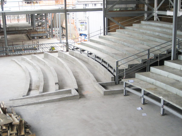 Plinths & Seating - Prior to Floating Floor