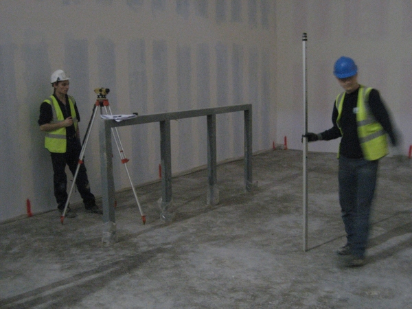 Ensuring the floor is level.
