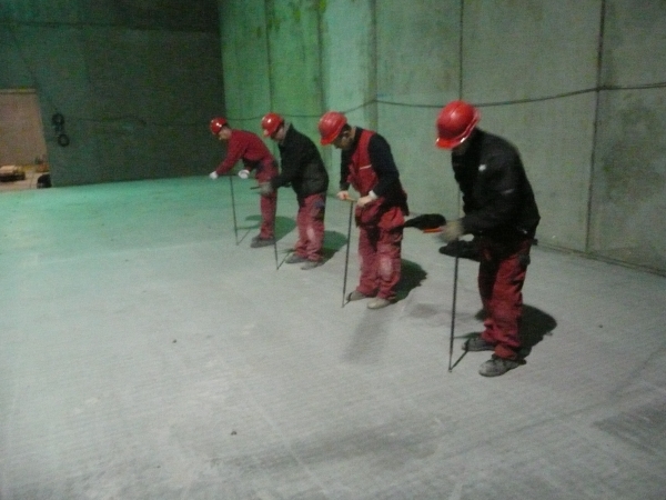 Floor being jacked