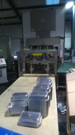 Mason UK Ltd - The machine is used to punch aluminium containers