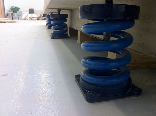 Mason SLF spring were used to support the base