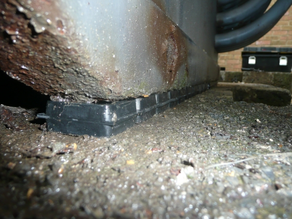 Close up of installed pads